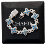 Bracelet Blue Flower
